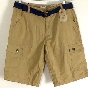 Levi’s Cargo Shorts. Boy’s Husky, Khaki. 100% Cotton.